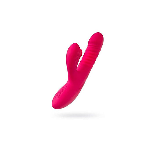 JOS Seri Thrusting Rabbit Vibrator With Clitoral Stimulator - Rabbit Vibrators