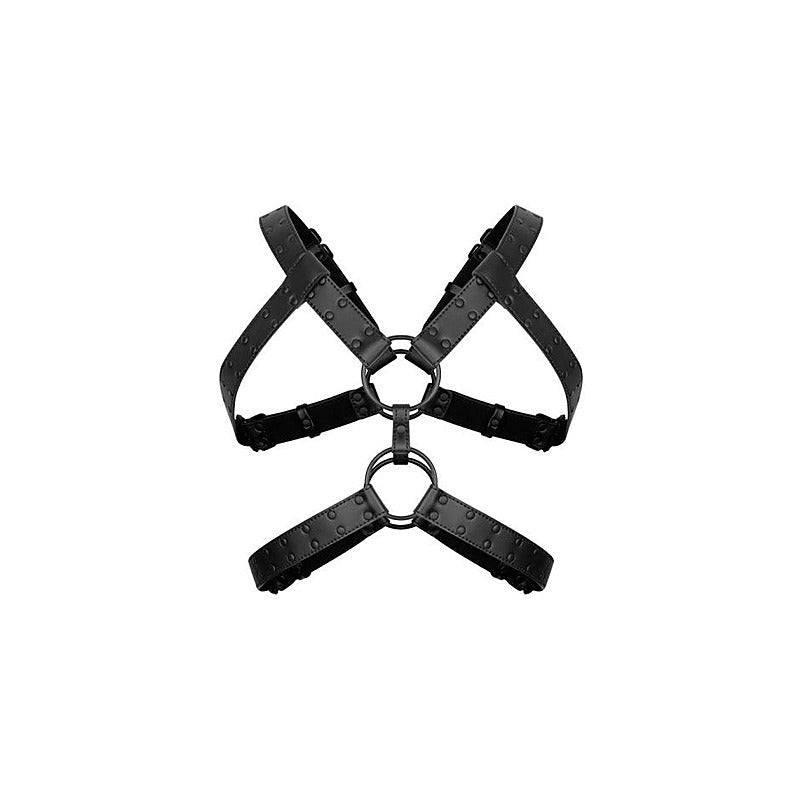 Bedroom Fantasies Rocco BDSM Play Harness Black - Cuffs And Restraints