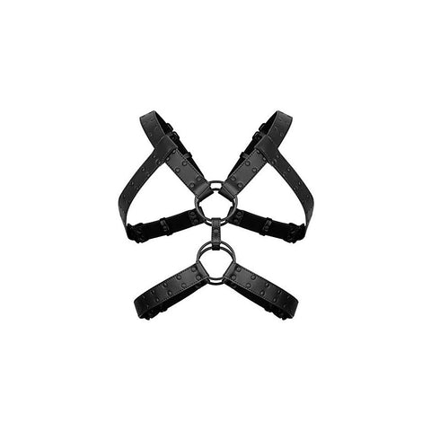 Bedroom Fantasies Rocco BDSM Play Harness Black - Cuffs And Restraints