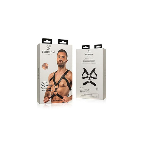 Bedroom Fantasies Rocco BDSM Play Harness Black - Cuffs And Restraints
