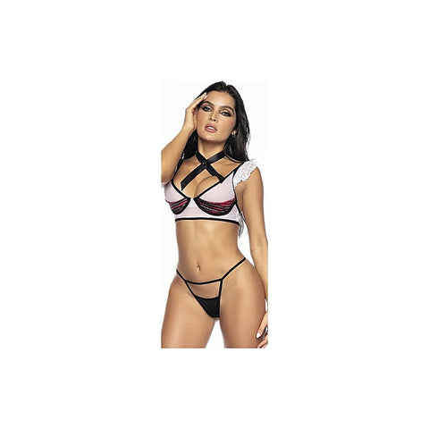 4 Piece Sexy Schoolgirl Costume By Mapale - Fancy Dress Ups