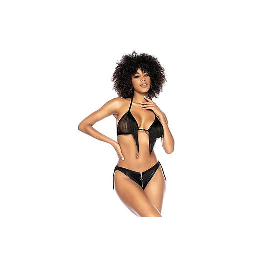 Fringe Halter 2 Piece Bra And Panty Set By Mapale - Bras and Bra Sets