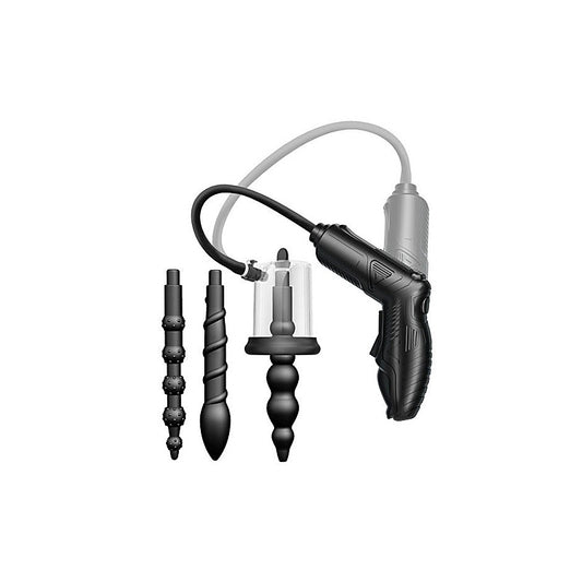 LuvPump Automatic RoseBud Anal Pump & 3 Plug Pro Set