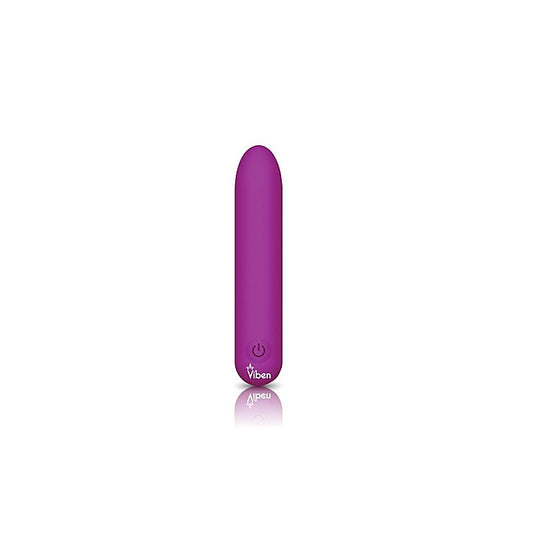 Viben Bombshell 5 Speed USB Rechargeable Mighty Bullet Vibrator Berry - Bullet Vibrators