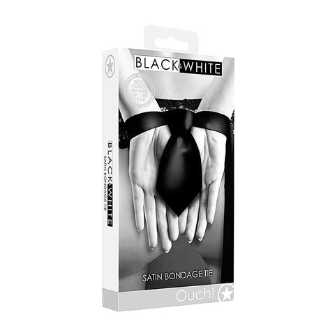 OUCH! BW Satin Bondage Tie by Shots Toys - Cuffs and Restraints
