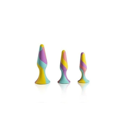 Triplugs Silicone Anal Training Kit By Arosum - Butt Plugs