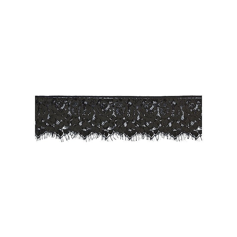 OUCH! BW Lace Mask With Elastic Straps by Shots Toys - Masks And Blindfolds