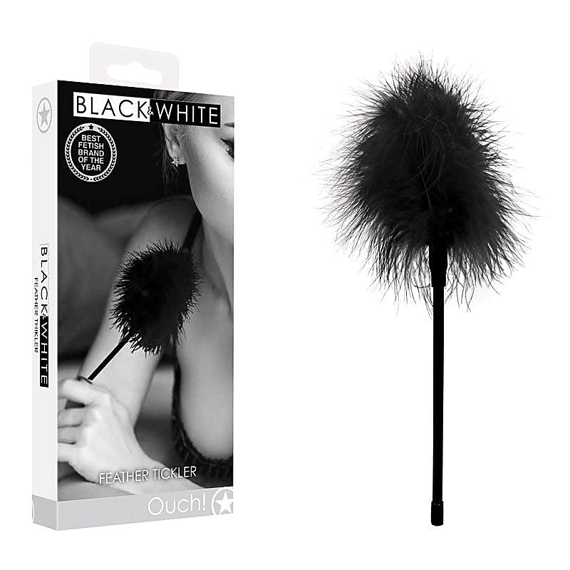 OUCH! BW Feather Tickler by Shots Toys - Whips And Crops