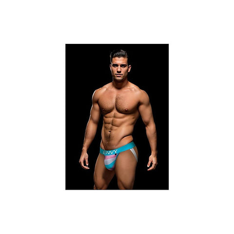 Envy Rainbow Pride Mens Jock Blue