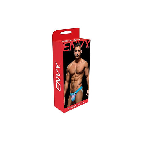 Envy Rainbow Pride Mens Jock Blue