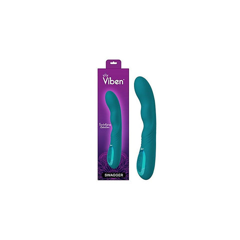 Viben Swagger Rechargeable 10 Function G Spot Vibrator Ocean - G-Spot Vibrators