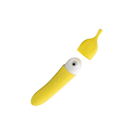 Natalies Toy Box Banana Cream Air Pulse G Spot Vibrator - Clit Ticklers and Pulsators