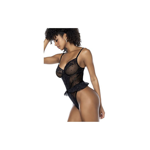 Sexy Bodysuit With Lace Ruffles By Mapale - Teddies and Bodysuits