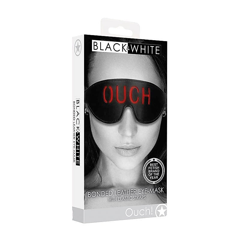 OUCH! & Bonded Leather Eye-Mask ''Ouch'' Eye Restraint - Masks And Blindfolds