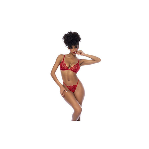 3 Piece Bralette, Garter Belt And Thong Set By Mapale - Bras and Bra Sets