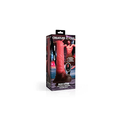 Creature Cocks Deluxe Centaur Thrusting & Vibrating Silicone Dildo - Vibrating Dildos