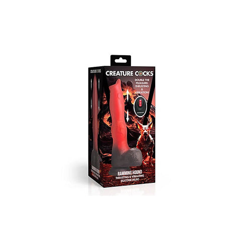 Creature Cocks Ramming Hound Thrusting & Vibrating Silicone Dildo - Vibrating Dildos