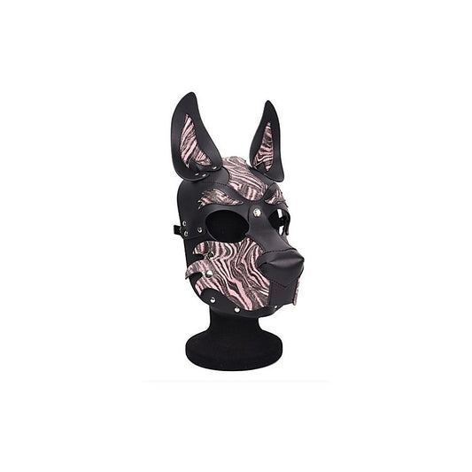 Daytona BDSM Play Dog/Pup Bondage Hood Pink - Bondage Hoods