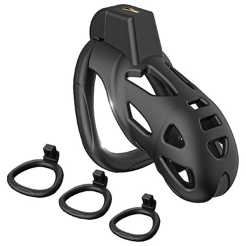 3D Ventilation Male Chastity Cock Cage Lock Set By Bdstyle - Male Chastity