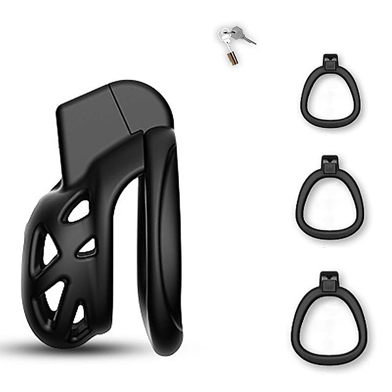 3D Ventilation Male Chastity Cock Cage Lock Set By Bdstyle - Male Chastity