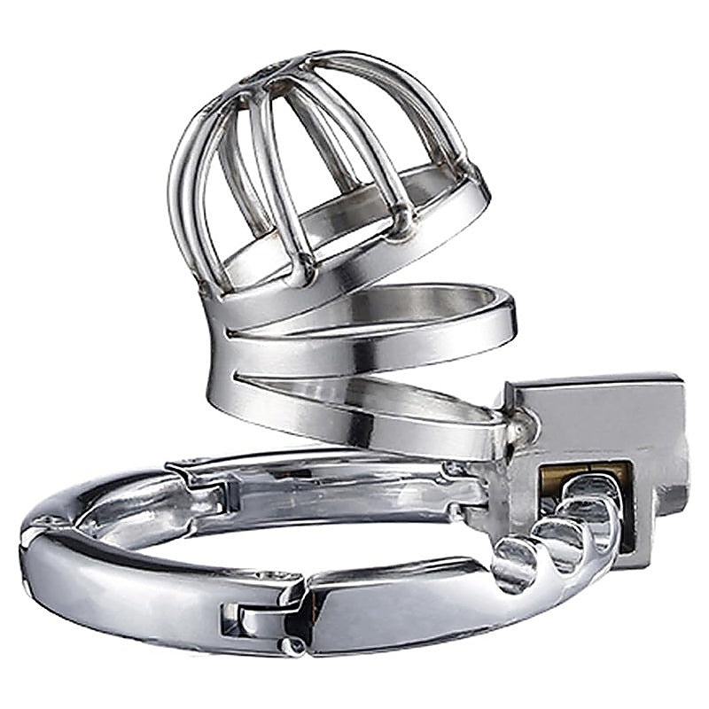 Stainless Steel Adjustable Male Chastity Cock Cage - Male Chastity