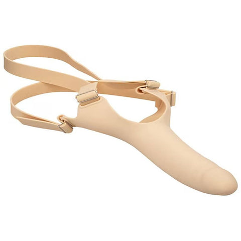 Accommodator Strap-On Silicone Dong By California Exotics - Strap On Sextoys