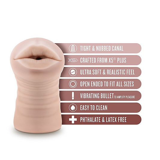 Blush EnLust Nicole Vibrating Oral Sex Stroker
