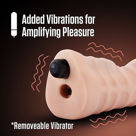 Blush EnLust Nicole Vibrating Oral Sex Stroker - Adult Toy Cleaner