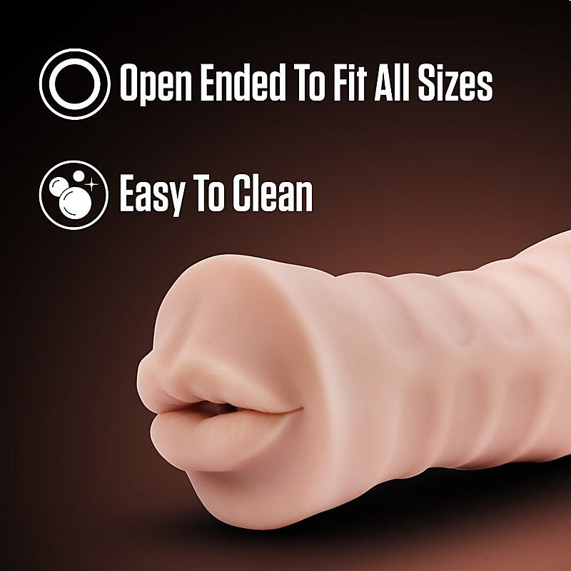 Blush EnLust Nicole Vibrating Oral Sex Stroker - Adult Toy Cleaner