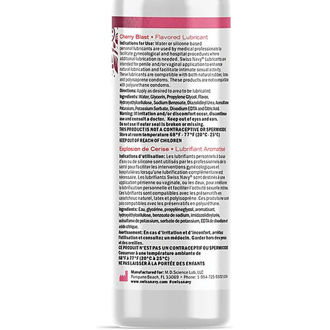 Swiss Navy Desire Cherry Blast By Swiss Navy Lubricants - Water Based Lubes