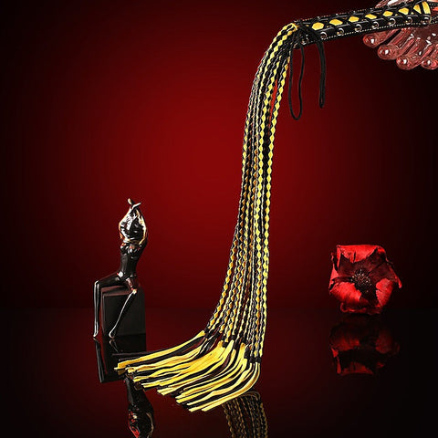 Premium Leather Cat 12 Tails Bondage Whip By Bdstyle - Whips And Crops