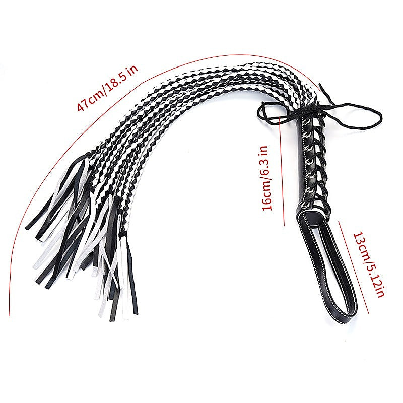 Premium Leather Cat 12 Tails Bondage Whip By Bdstyle - Whips And Crops