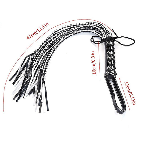 Premium Leather Cat 12 Tails Bondage Whip By Bdstyle - Whips And Crops