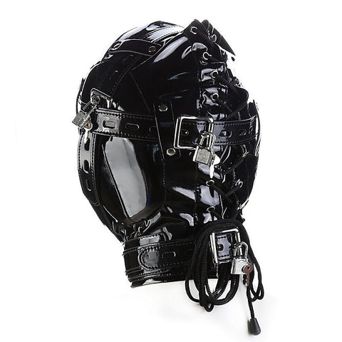 Blindfolded Hood With Mouth Hole By Bdstyle - Bondage Hoods