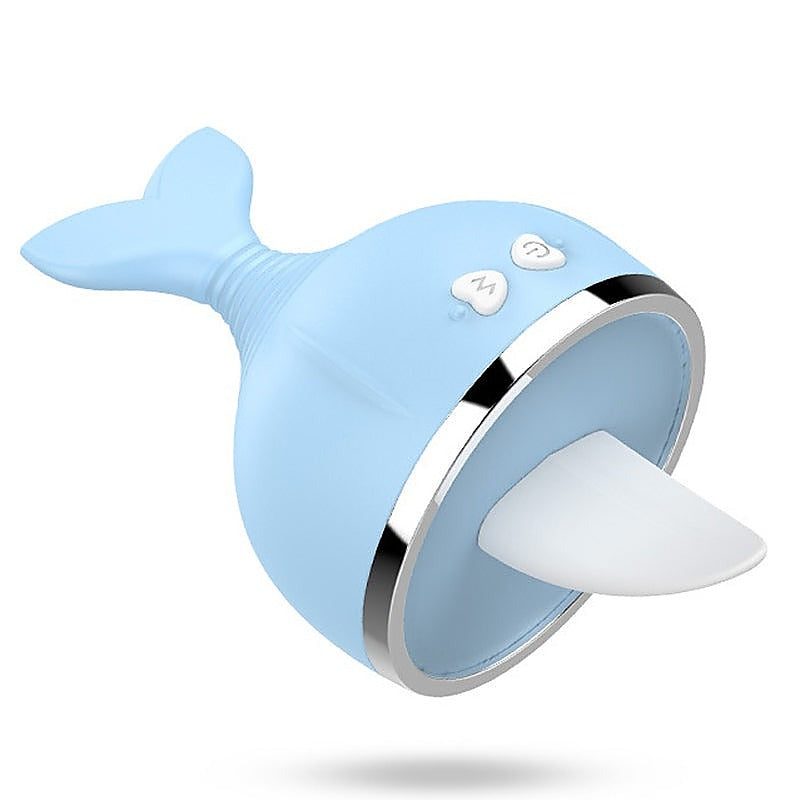 BDStyle Whale Clit Licking Vibrator Blue - Clit Ticklers and Pulsators
