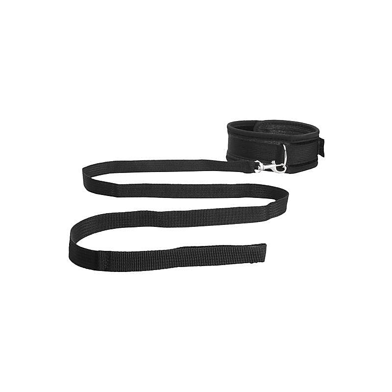 Ouch! Velvet & Velcro Adjustable Collar By Shots Toys - Collars and Leads
