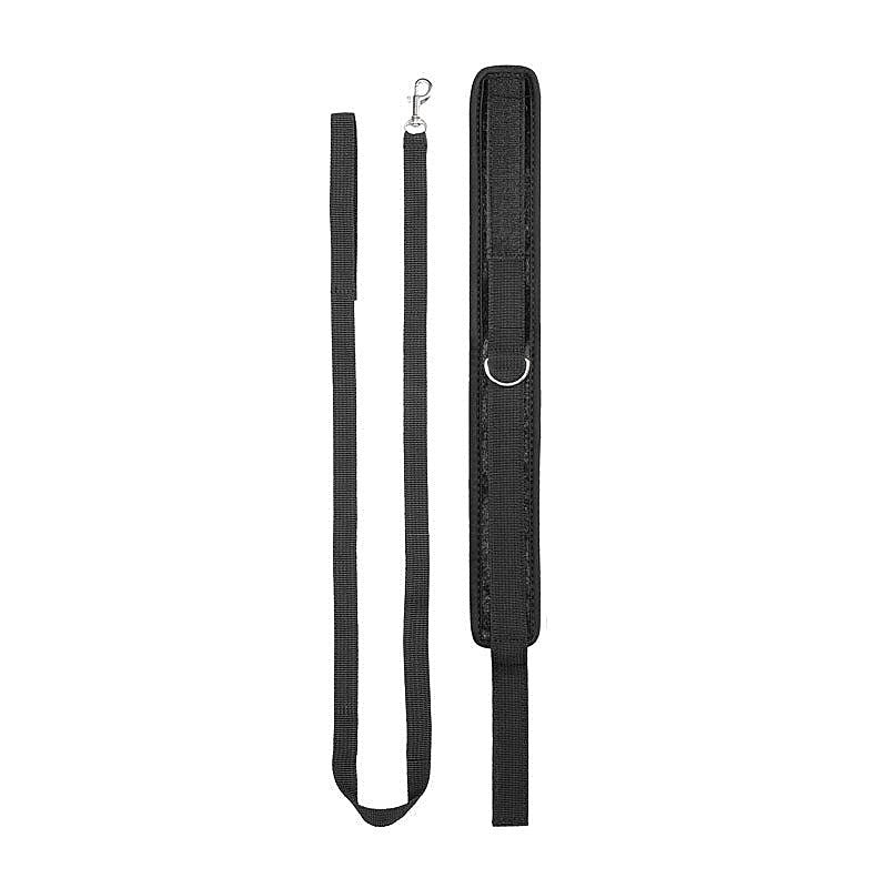 Ouch! Velvet & Velcro Adjustable Collar By Shots Toys - Collars and Leads