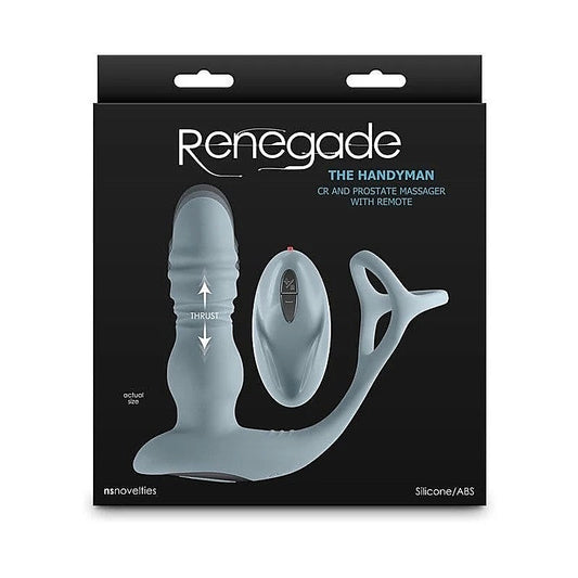 Renegade The Handyman Vibrating Prostate Massager Gray - Prostate Toys