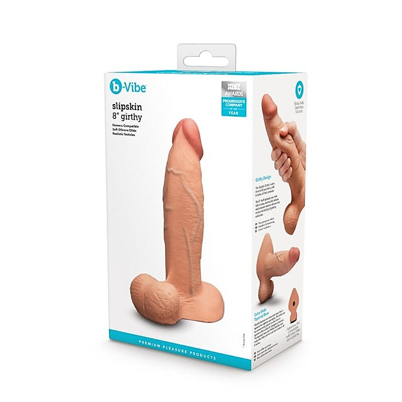 Slipskin Realistic Silicone Dildo By B-Vibe - Realistic Dildos