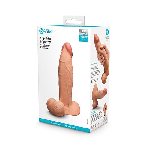 Slipskin Realistic Silicone Dildo By B-Vibe - Realistic Dildos