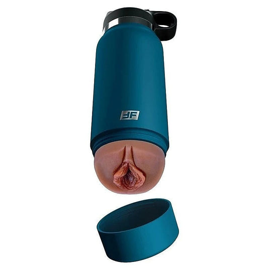 PDX Plus Fuck Flask Private Pleaser Male Stroker Blue Bottle