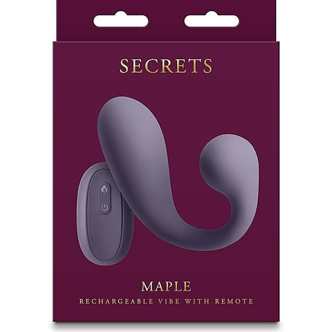 NS Novelties Secrets Maple Clitoral & G Spot Vibrator Gray - G-Spot Vibrators