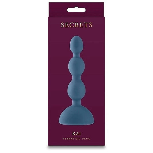 NS Novelties Secrets Kai Anal Vibrator Dark Teal - Anal Vibrators