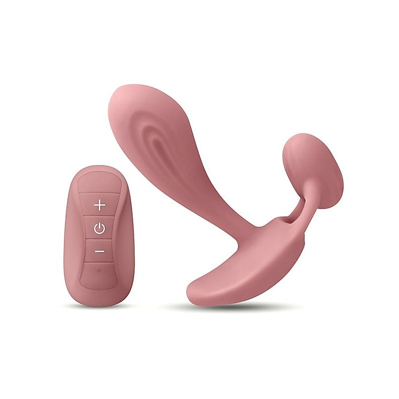 NS Novelties Secrets Echo Clitoris & G Spot Massager Dusty Rose - G-Spot Vibrators