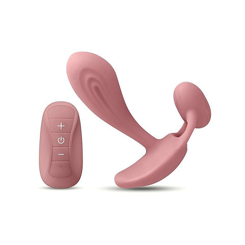 NS Novelties Secrets Echo Clitoris & G Spot Massager Dusty Rose - G-Spot Vibrators
