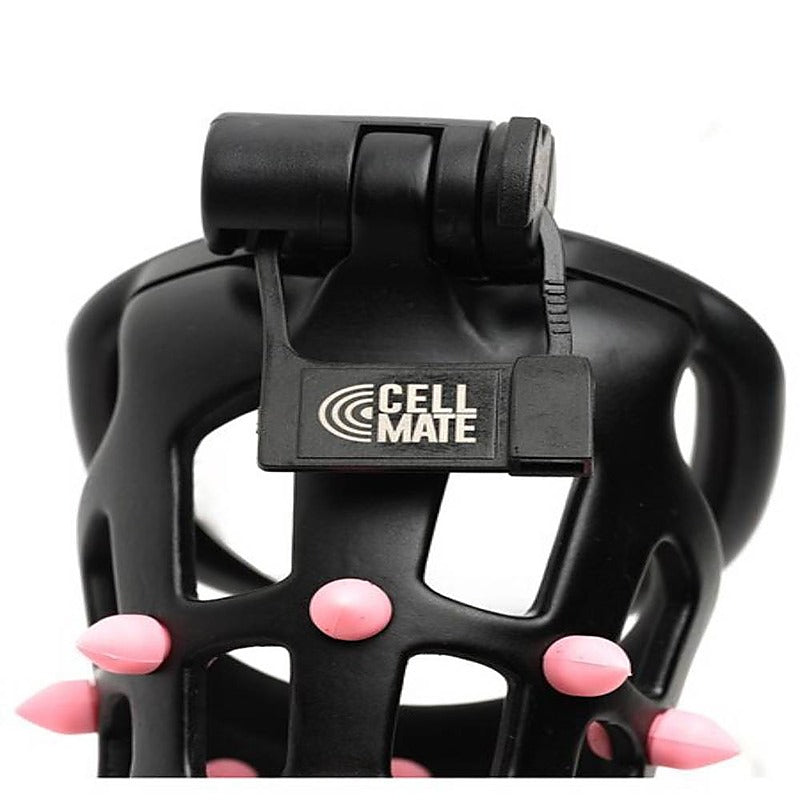 Flexispike By Cellmate Male Chastity Device Black/Pink - Male Chastity