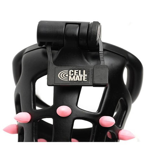 Flexispike By Cellmate Male Chastity Device Black/Pink - Male Chastity