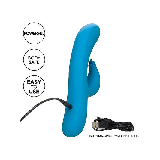 California Exotics Azure Collection Flutter G Spot Rabbit Massager - Rabbit Vibrators