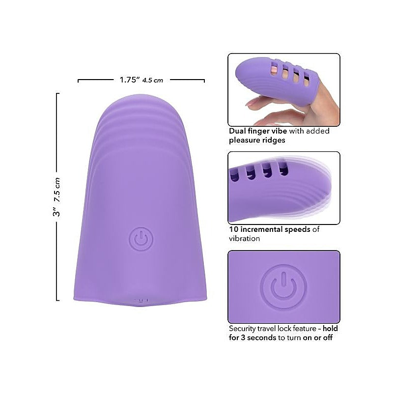 California Exotics Dr Laura Berman Rechargeable Finger Vibrator - Finger and Tongue Vibrators