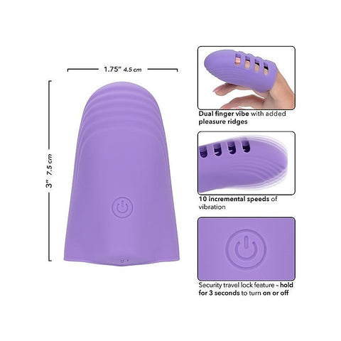 California Exotics Dr Laura Berman Rechargeable Finger Vibrator - Finger and Tongue Vibrators